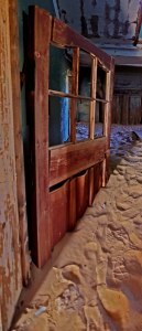Kolmanskop Door in Sand