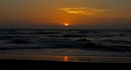 Sunset on Namibia Coast