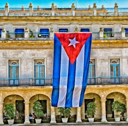 _E7A6110 Cuban Flag hanging on building web ready